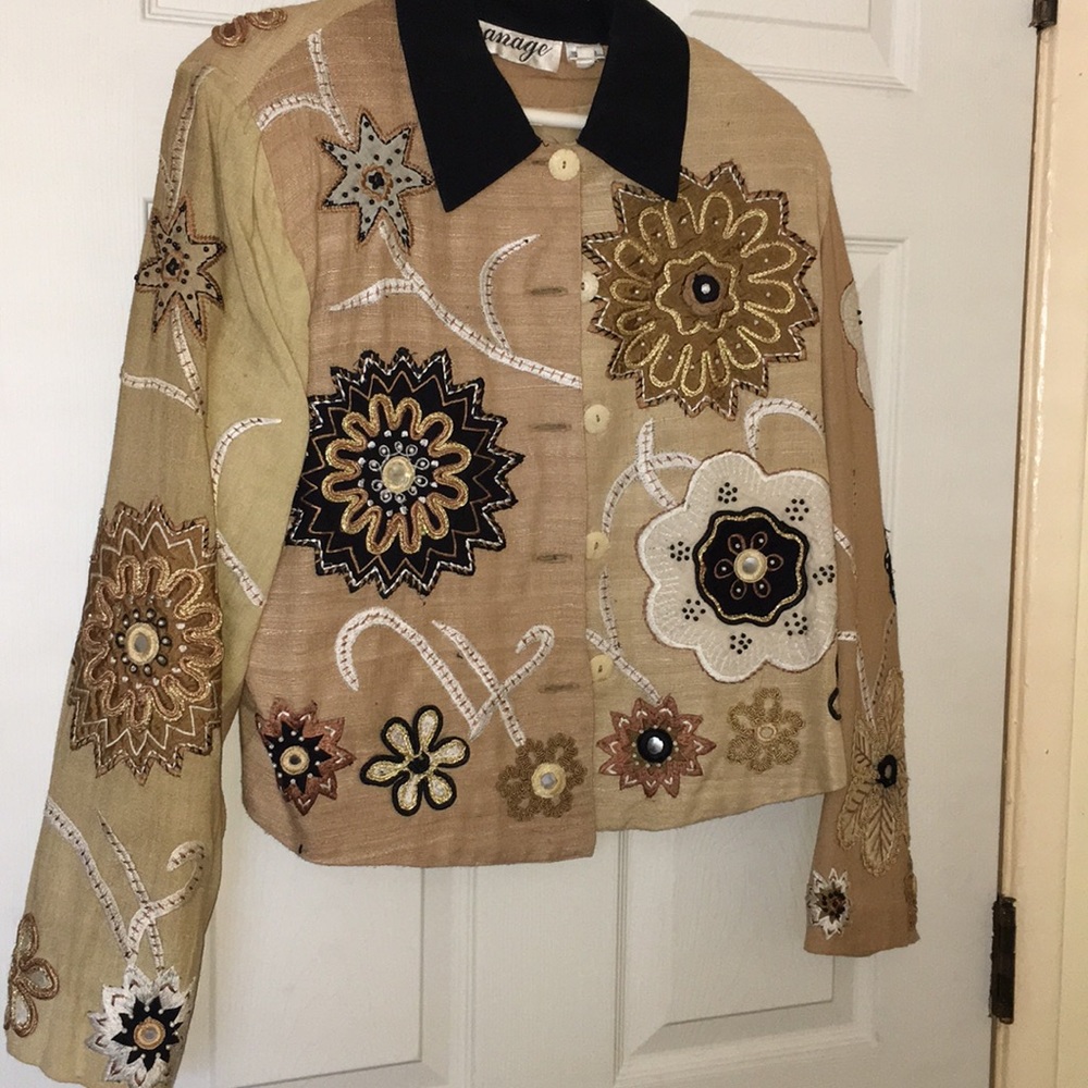 button up work blouse